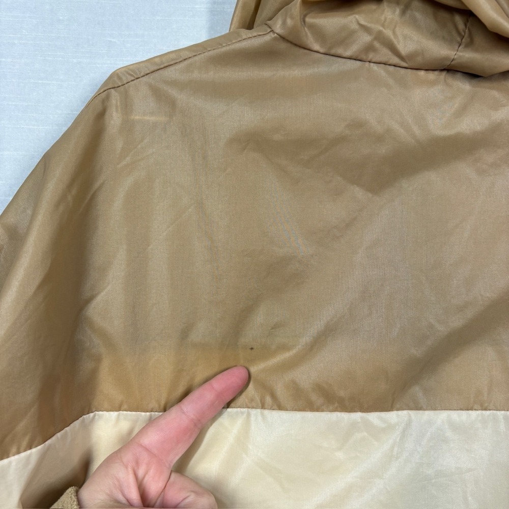 Vintage TopSpin By RSVP Anorak Windbreaker Pullover Jacket Men L Tan USA‎ 80s - Picture 10 of 13